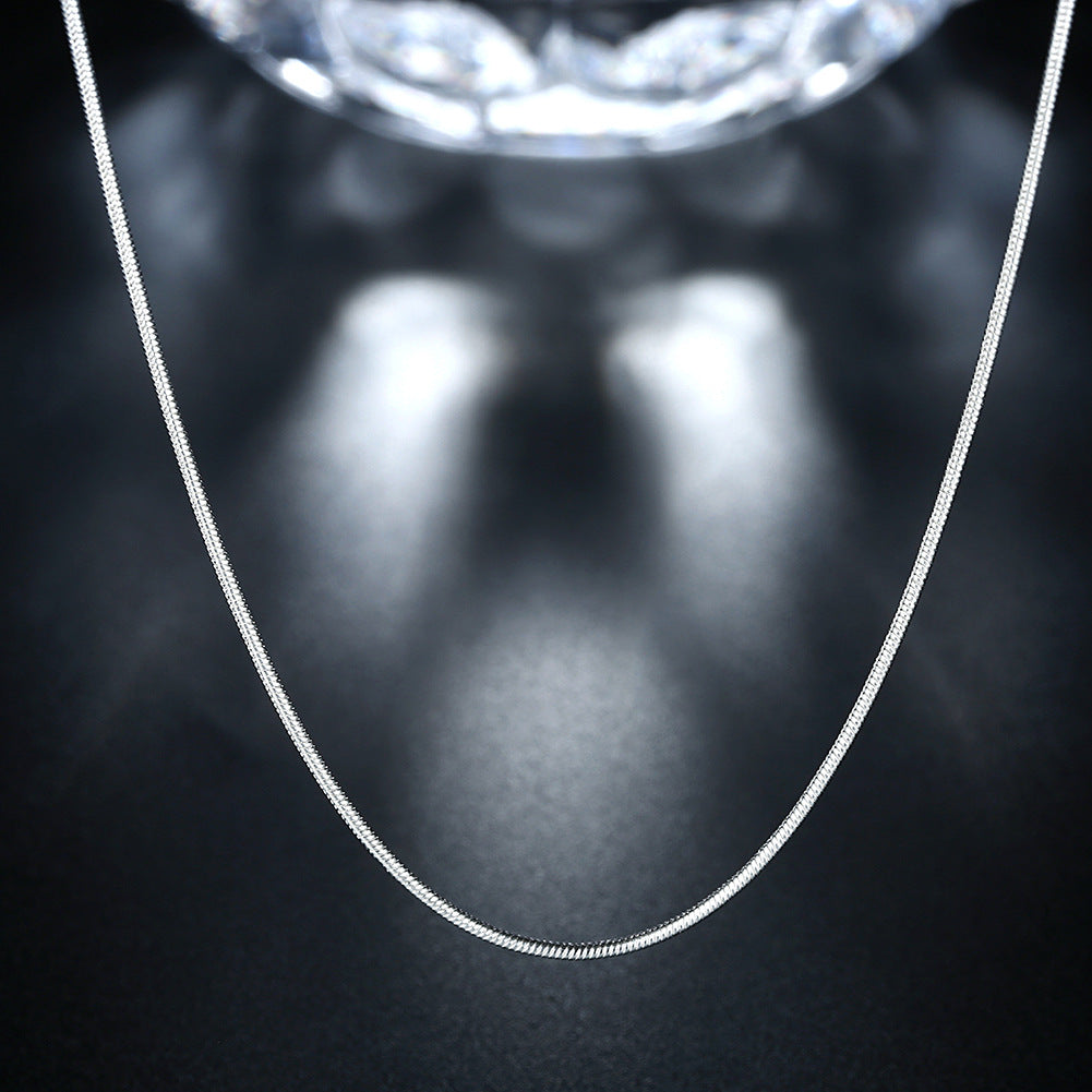 Sier-plated Snake Chain Simple Characteristic Fashion Necklaces
