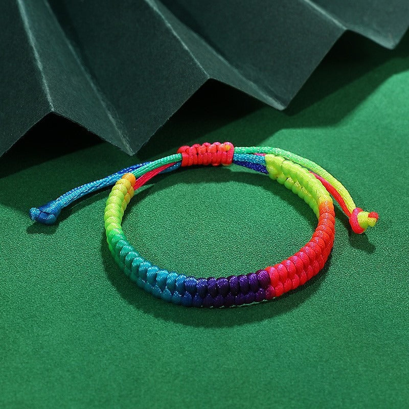 Dragon Boat Festival Colorful Rope Small Red Hand-woven Tiger Head Bracelet