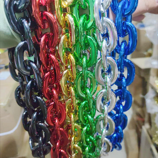 Chain Team Tag Props Acrylic Nightclub Performance Necklaces