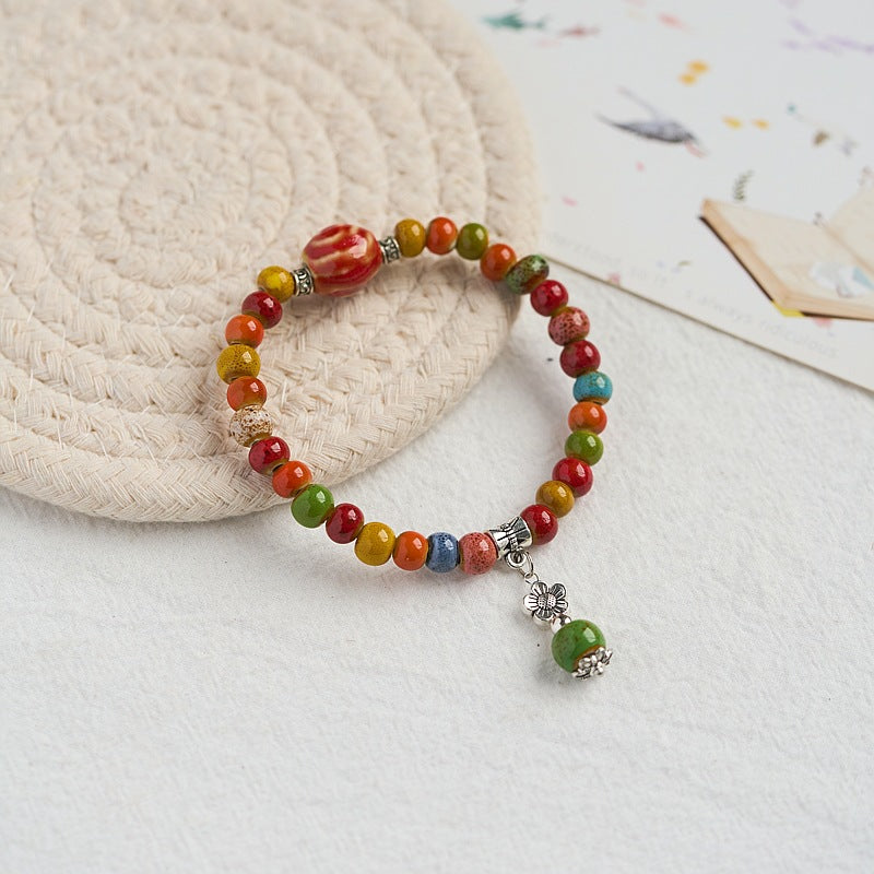 Ethnic Style Hand-woven Ceramic Couple Cute Bracelets