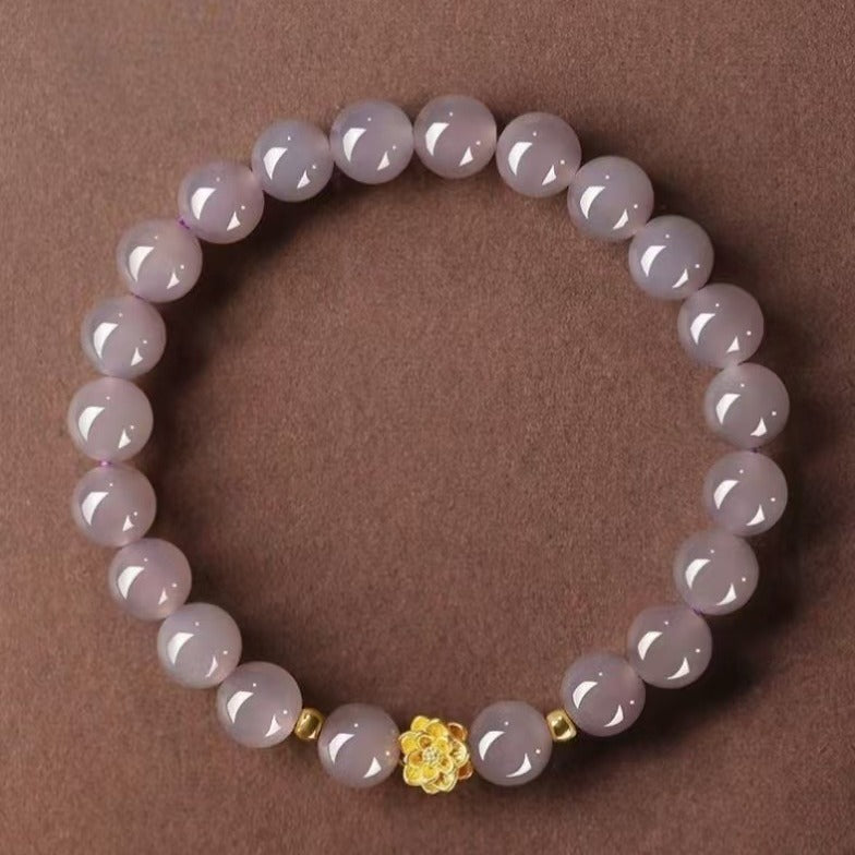 Purple Lotus Female Peach Blossom Chinese Bracelets