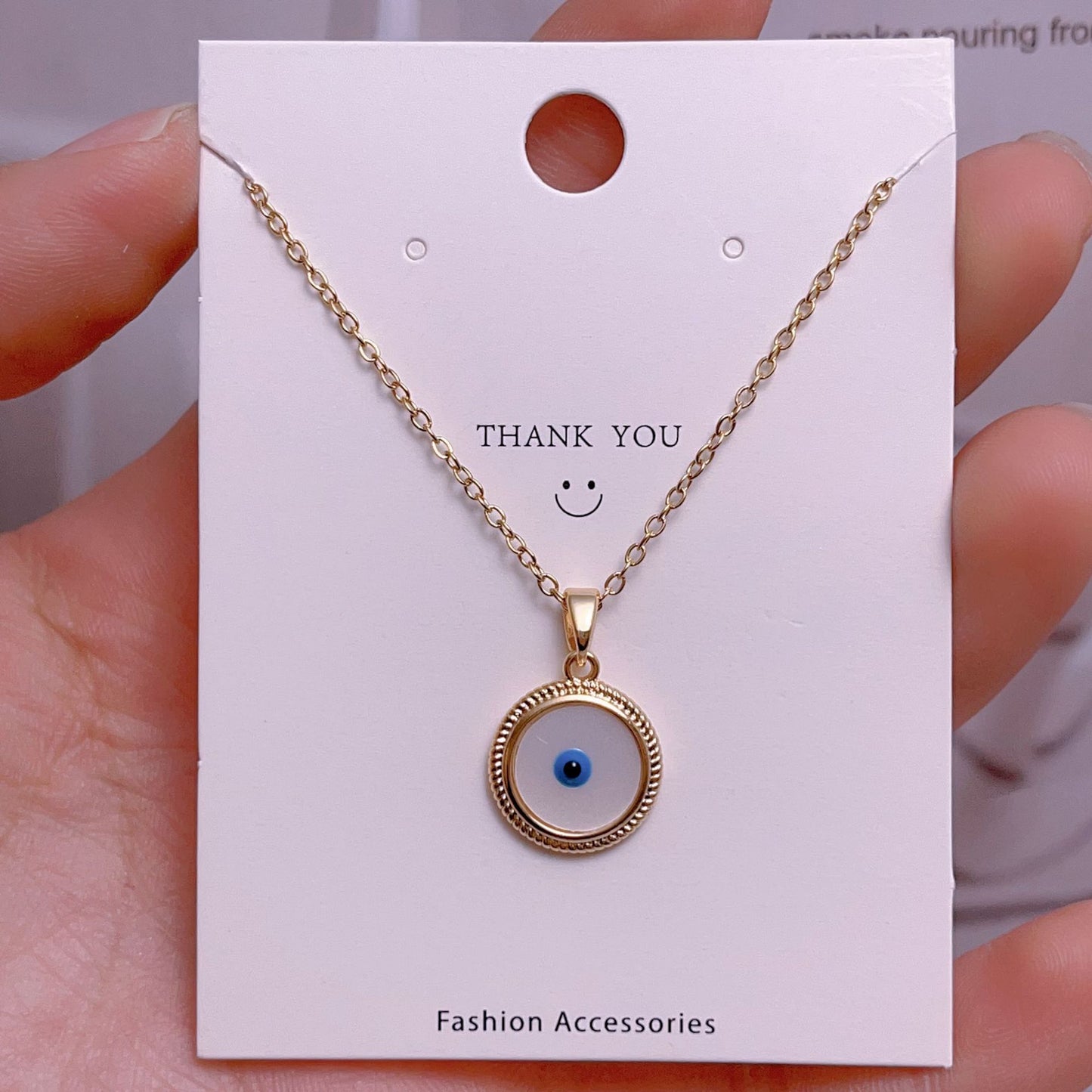 Eye Female Fashion Personality Titanium Steel Clavicle Necklaces