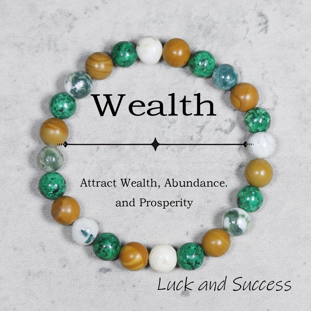 Tigereye Natural Stone Beaded Crystal Unisex Bracelet
