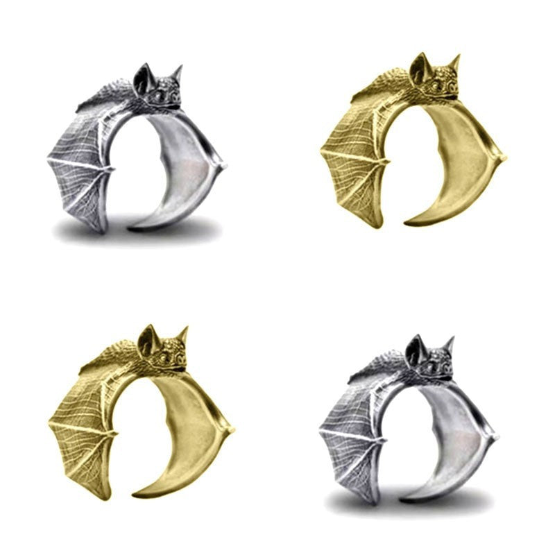 Men's Retro Metal Cold Style Bat Fashion Niche Design Bracelets
