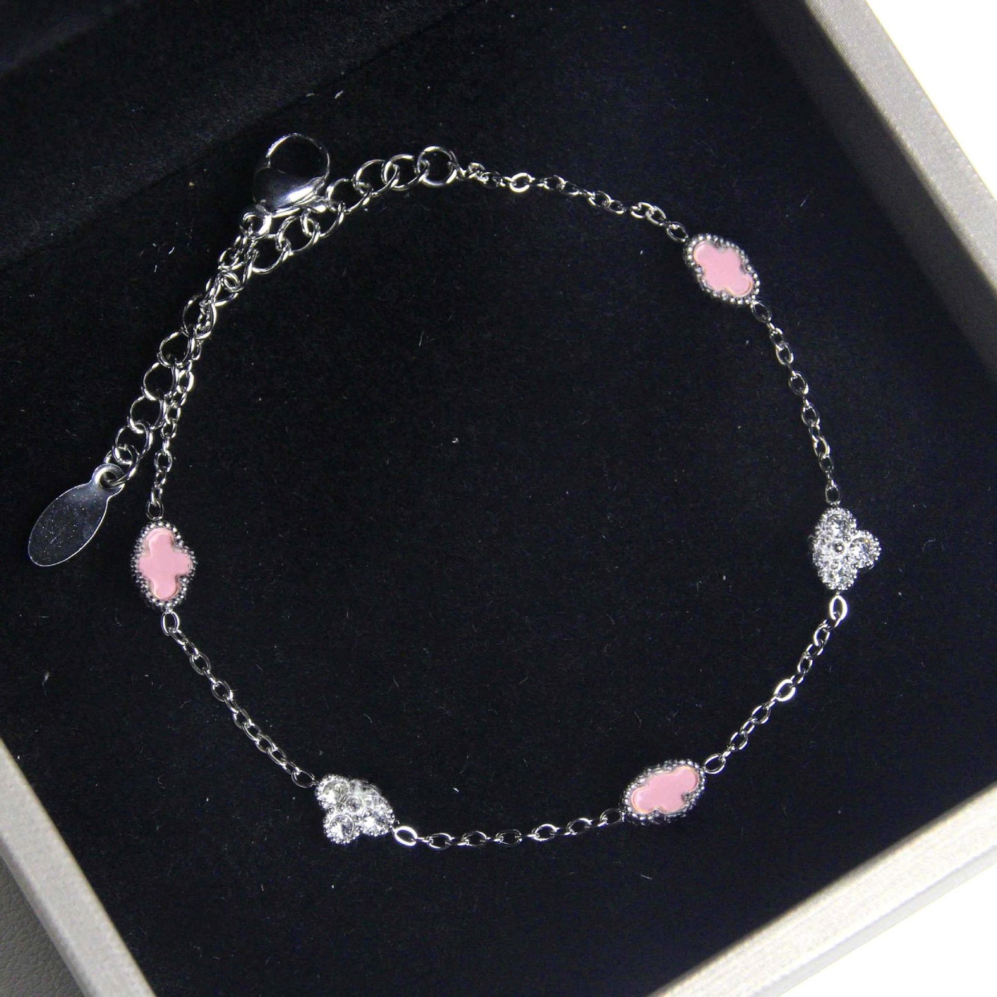 Women's Lucky Diamond Four-leaf Clover Vacuum Electroplating Fashionable All Bracelets