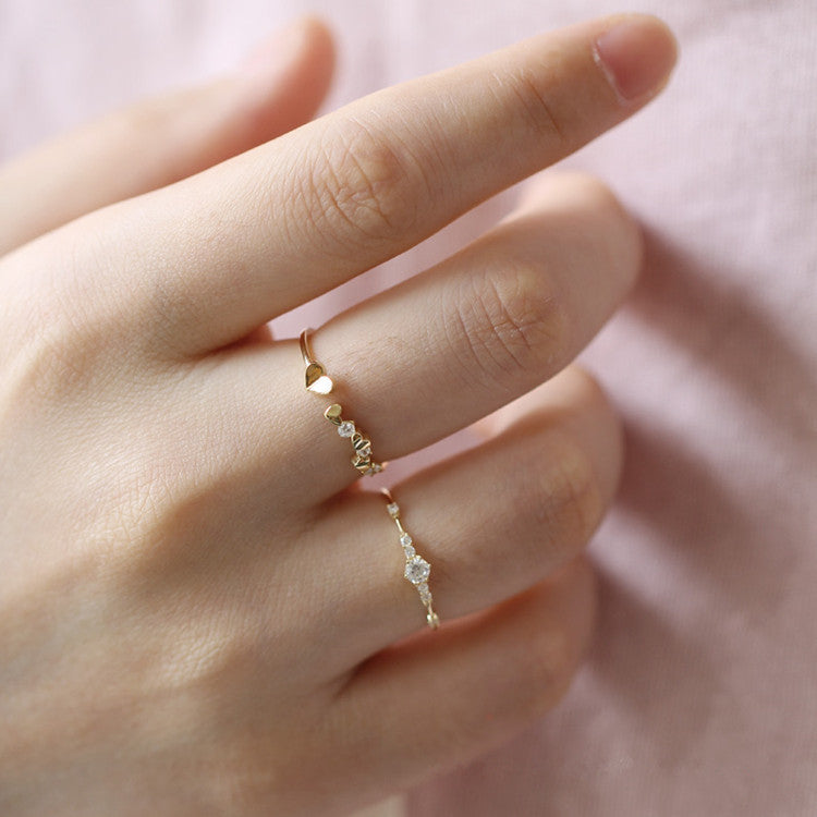 Sterling Sier Gold Plated Pieces Extremely Slim Delicate Indie Ring