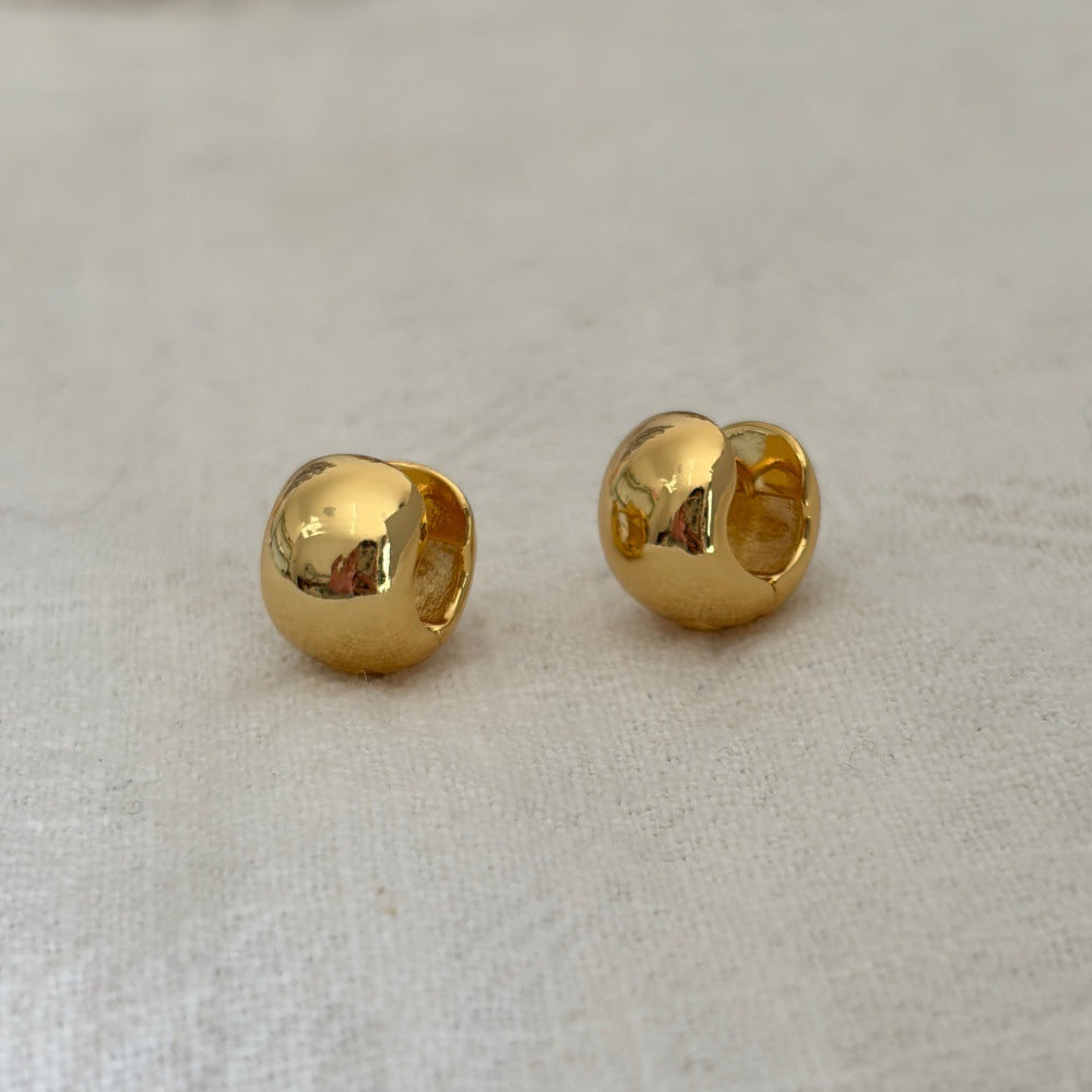 Women's Design Cold Style Commuter Matching Geometric Ellipse Earrings
