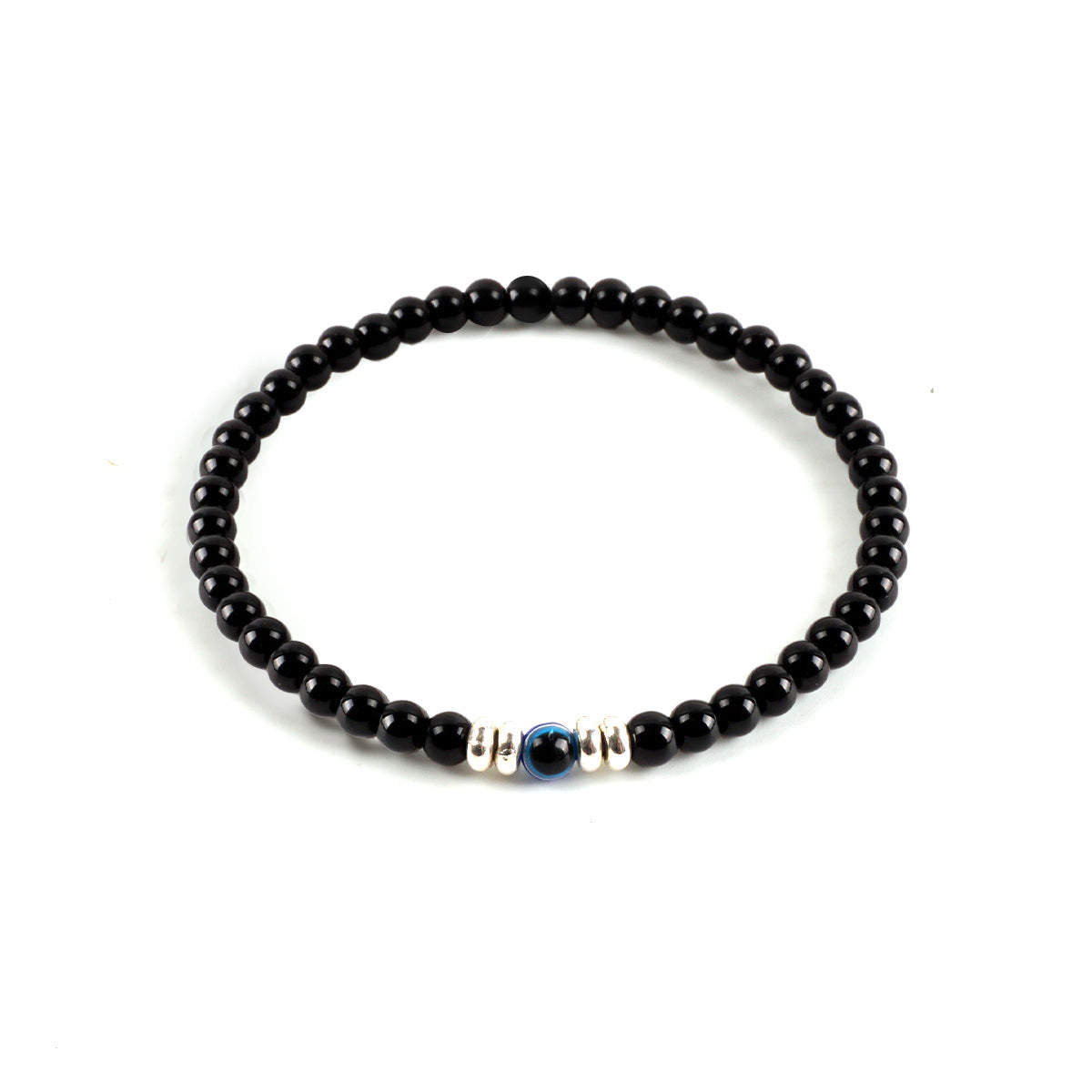 Obsidian White Turquoise Handmade Beaded Hand Bracelets
