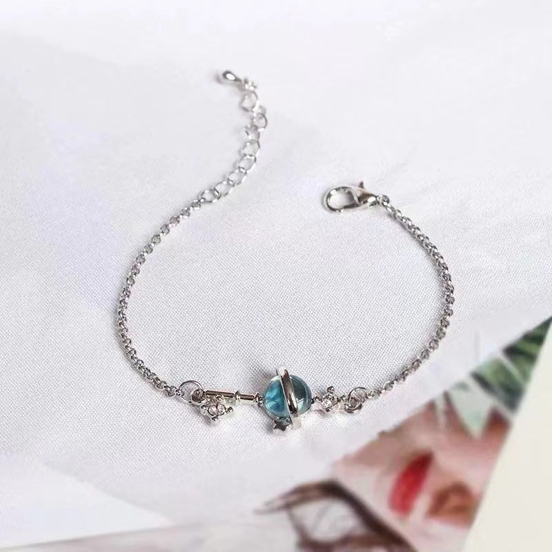 Dream Starry Sky Colorful Star Ball Universe Key Pink Bracelets