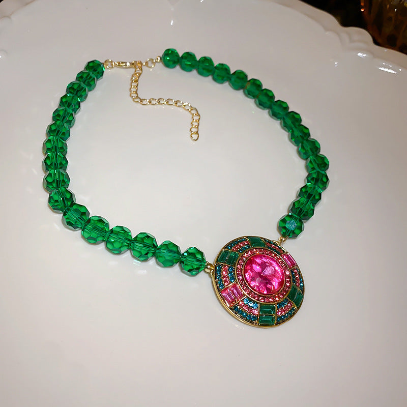 Women's Geometric Flowers Ear Light Luxury Minority Fashion Necklaces