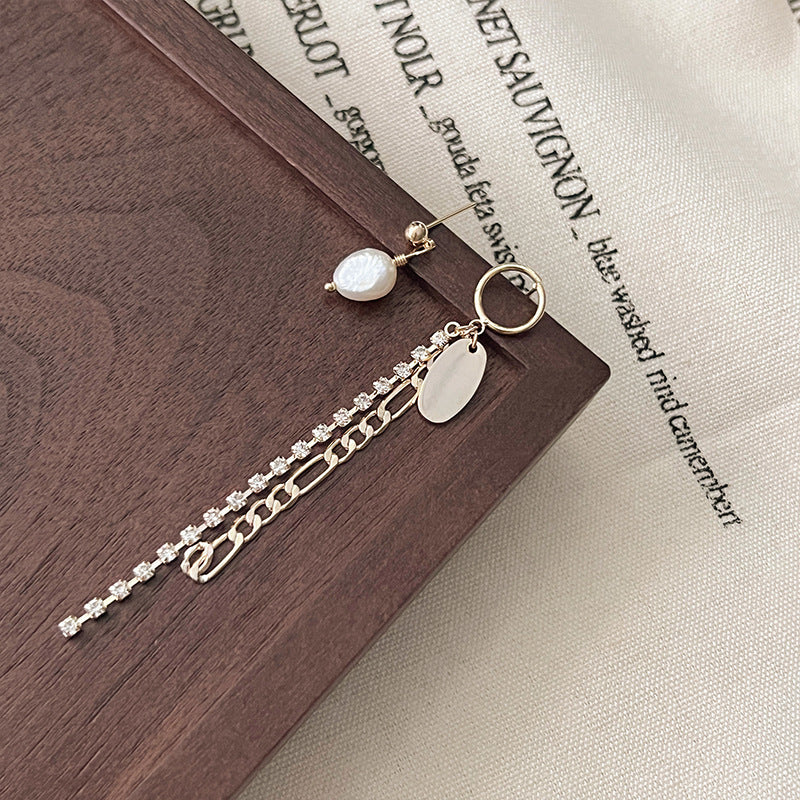 Style Pearl Tassel Female Fashion Temperament Earrings