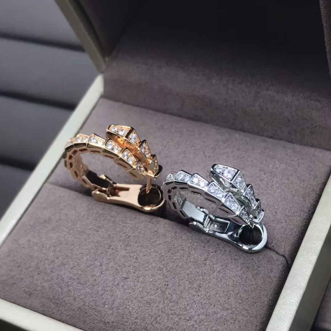 High Version Snake-shaped Ear Buckle Thick Earrings