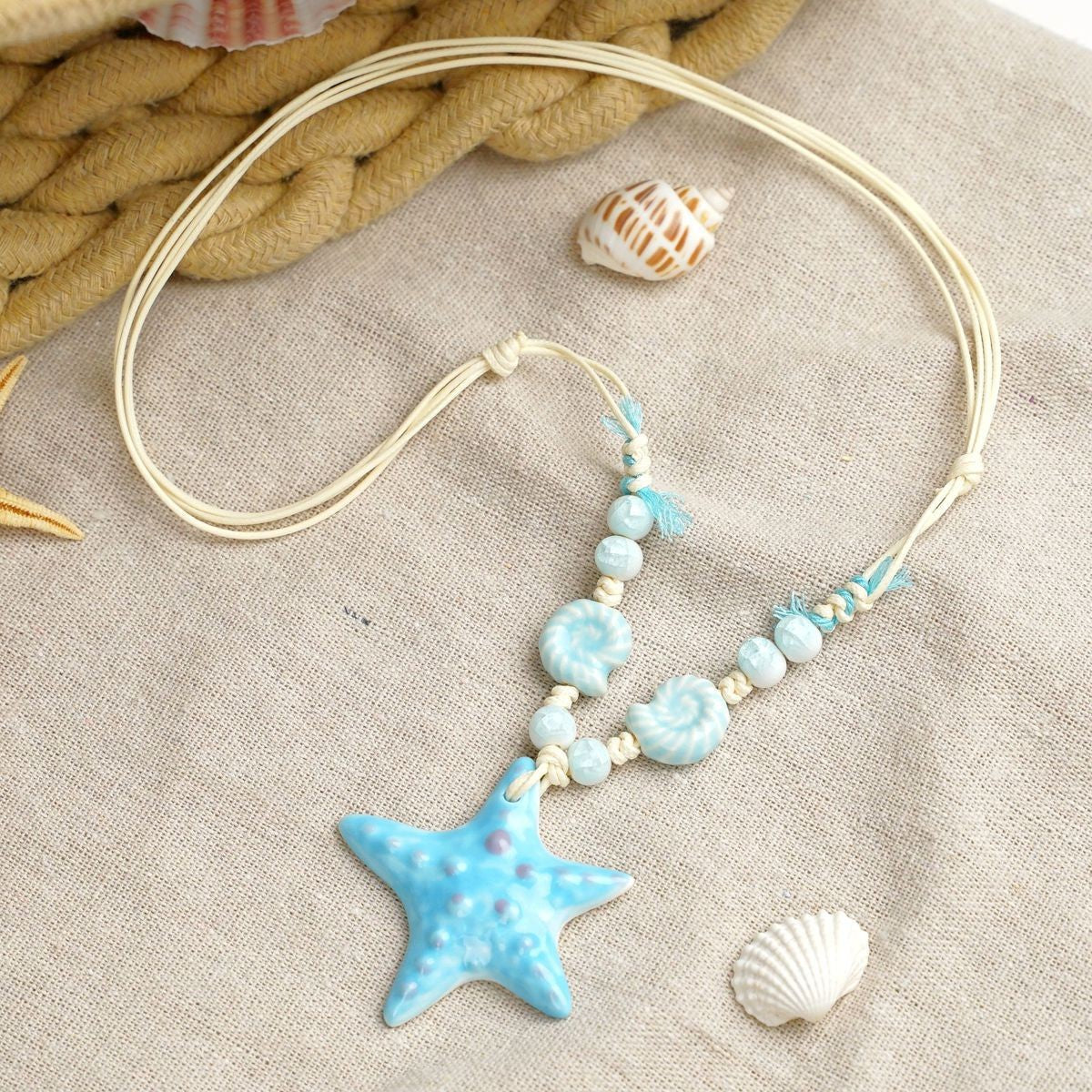 Ceramic Mushroom Female Niche Design High Necklaces
