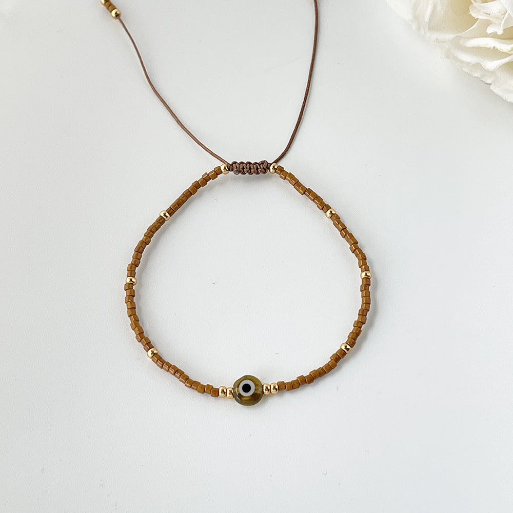 Bohemian Ethnic Style Retro Glaze Devil's Eye Bracelet