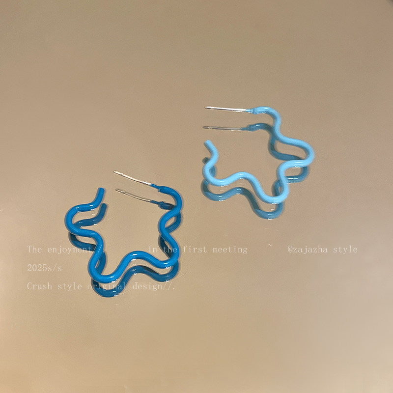 Women's For Seaside Holiday Color Dopamine Design Stud Earrings