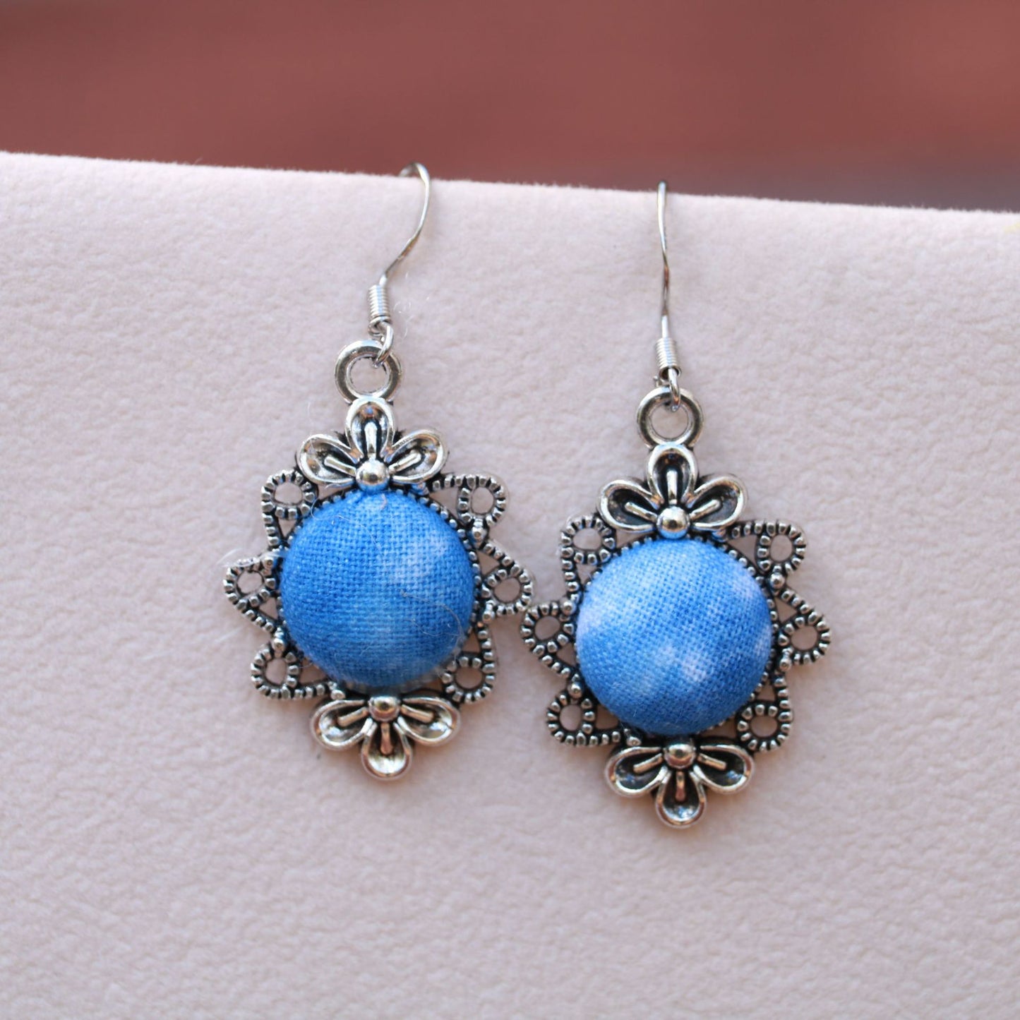 Yunnan Dali Ethnic Style Handmade Fabric Earrings