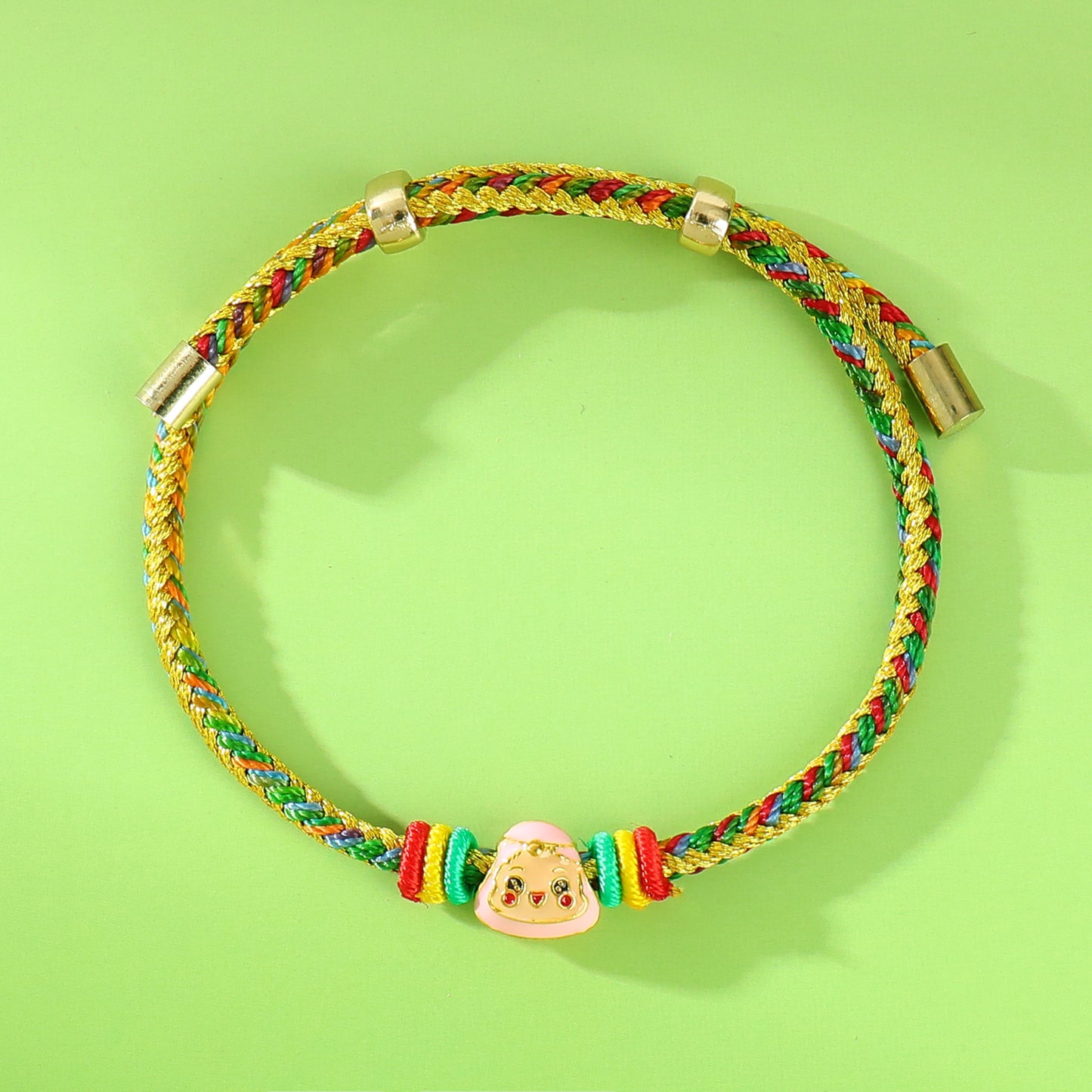 Festival Colorful Rope Carrying Strap Cartoon Small Bracelet