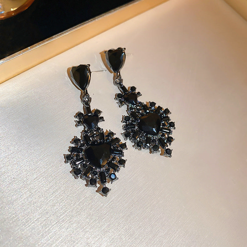 Zircon Butterfly Water Drop Ear Female Rings