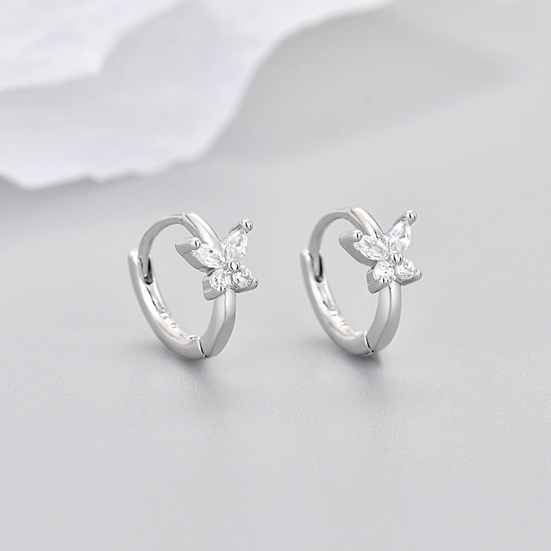 Women's Butterfly Light Luxury High-grade Elegant Small Exquisite Stud Earrings
