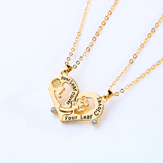 Four-leaf Clover Double Chain Simple Fashion Necklaces