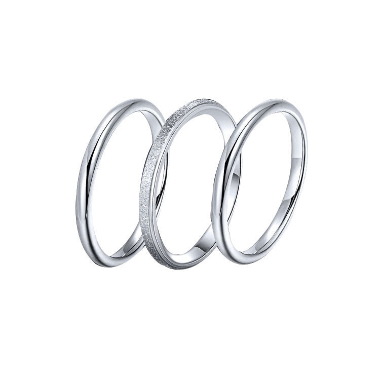 Female Fashion Personality Trendy Titanium Steel Rings