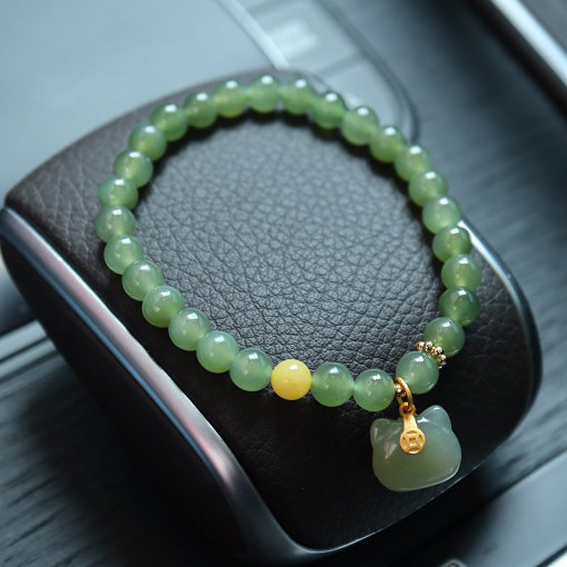 Women's Jade Sterling Sier Jewelry Gift For Bracelets