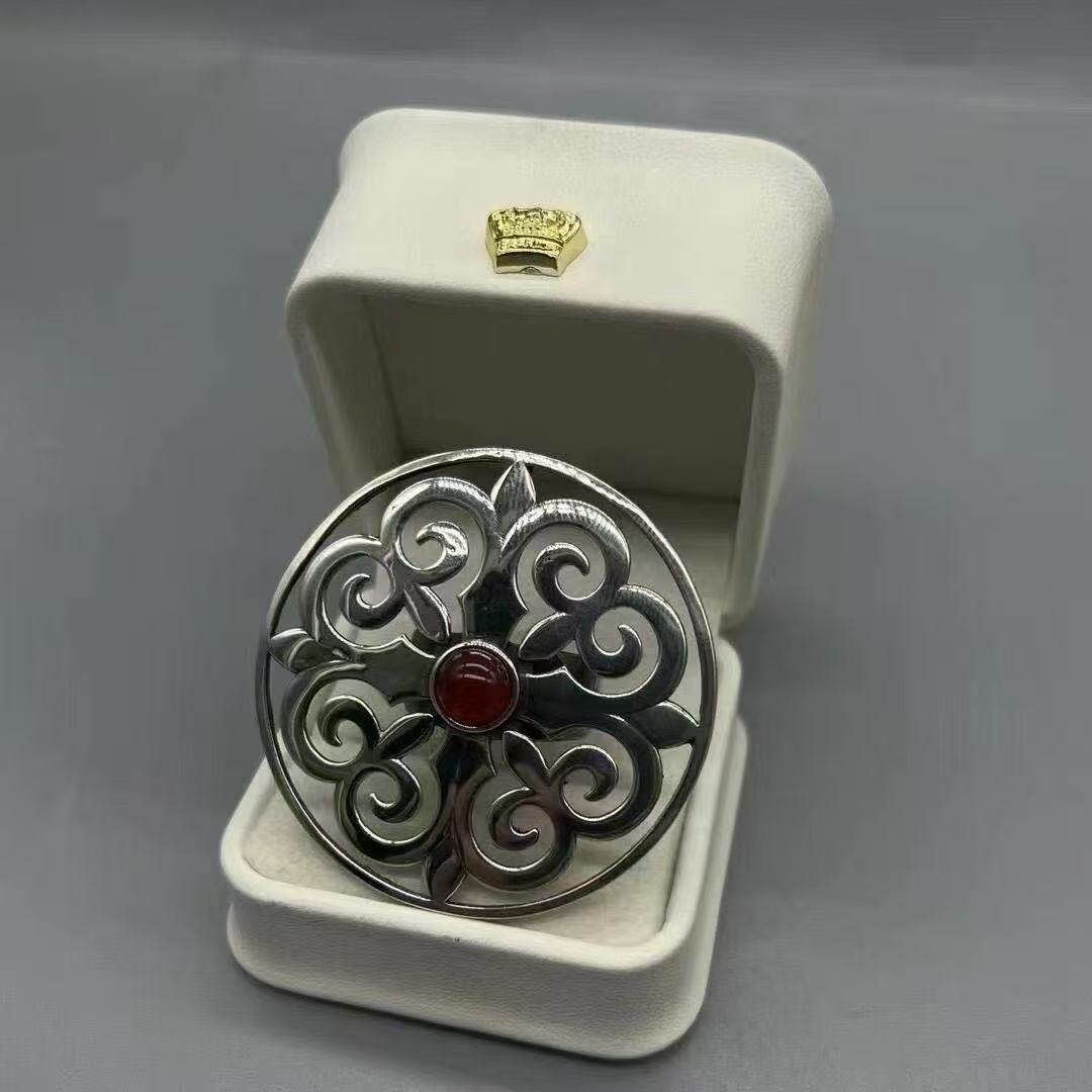 Kazakh Element Open Ethnic Style Simple Niche Index Ring
