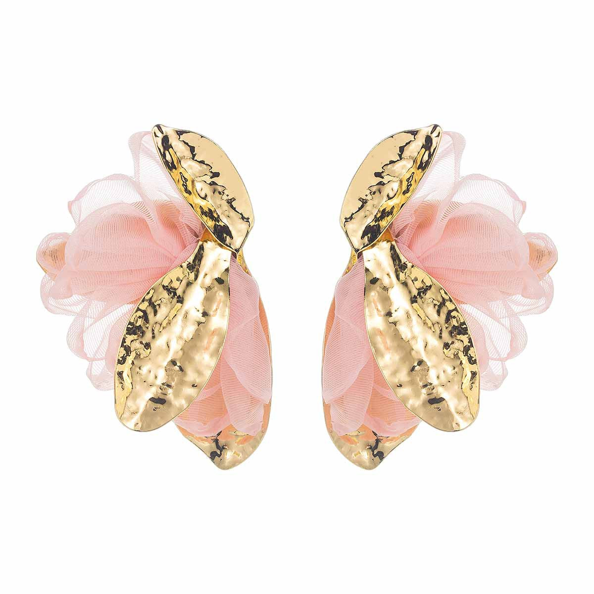 Women's Vacation Style Enamel Color Flower Pearl Light Luxury High-grade Earrings