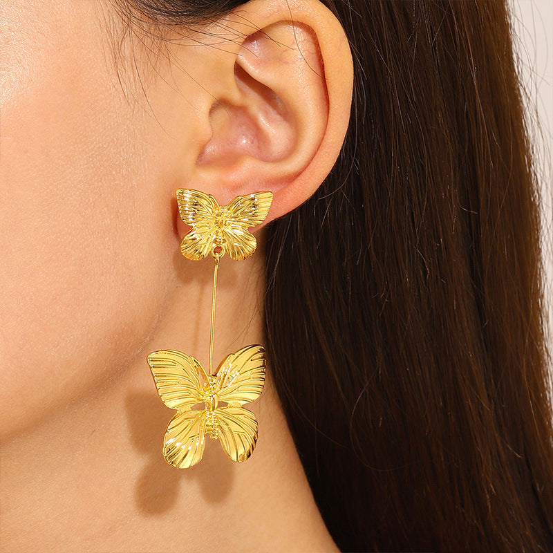 Butterfly Tassel Female Minority Fashion Creative Earrings