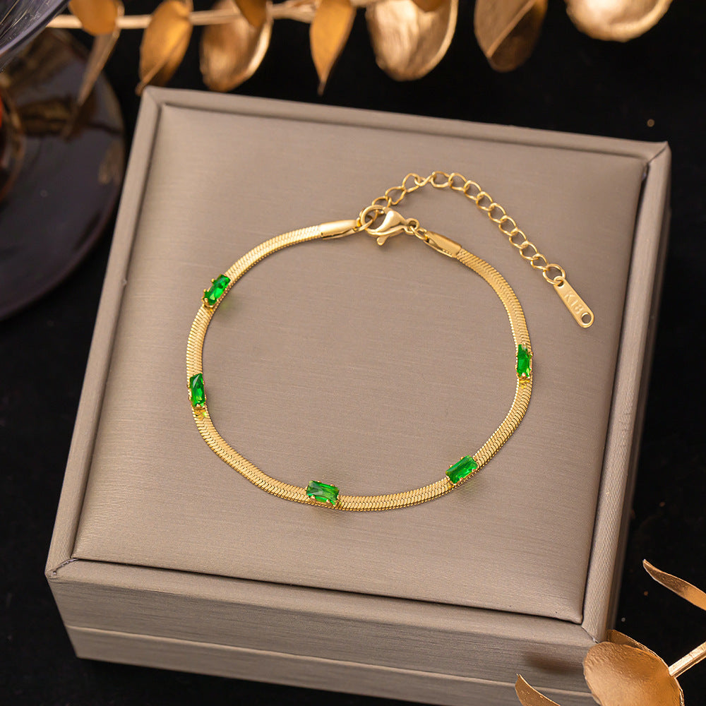 Women's Titanium Steel No Fading Simple Fashion For Trendy Light Luxury Bracelets