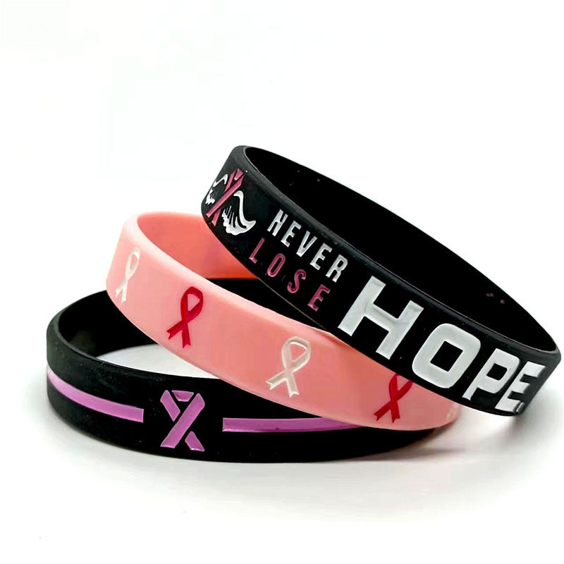 Women's Caring For Health Pink Ribbon Propaganda Prevention Bracelets