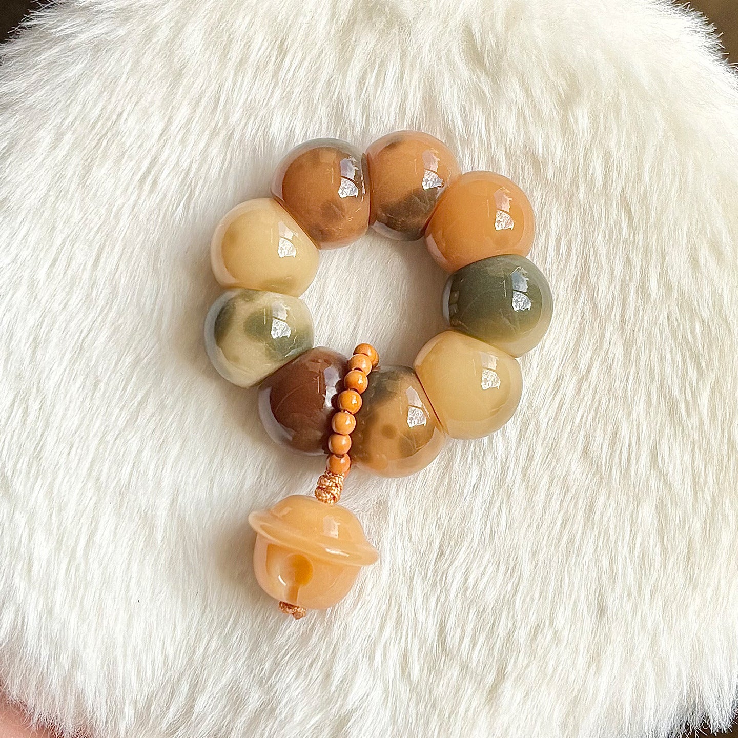 Garlic Cloves Large Intestine Bodhi Hand Toy Pliable Temperament Crafts Bracelet