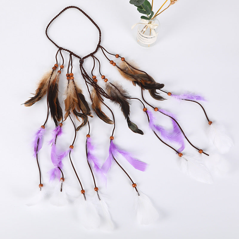 Hair Band Spark Piece Headdress Seaside Earrings