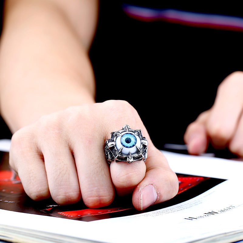 Men's Death Devil's Eye Personality Ornament Stainless Rings