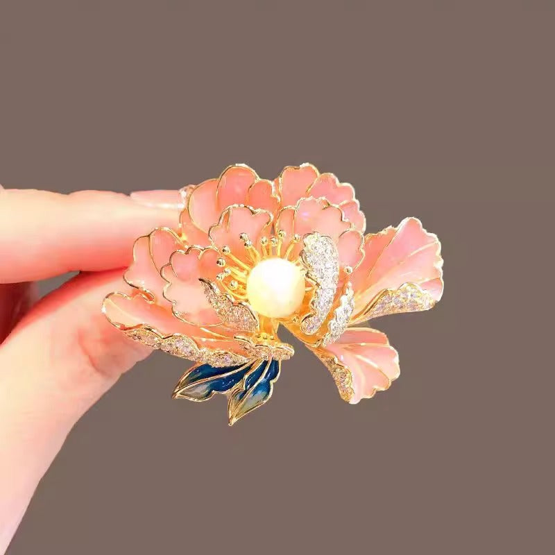 Golden Pearl Corsage Wheat Brooch Female High-grade Brooches
