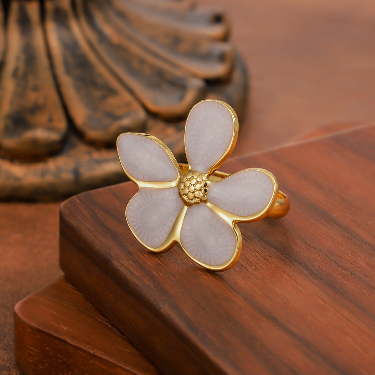 Stainless Steel Enamel Drop Oil Elegant High Sense Design Rings