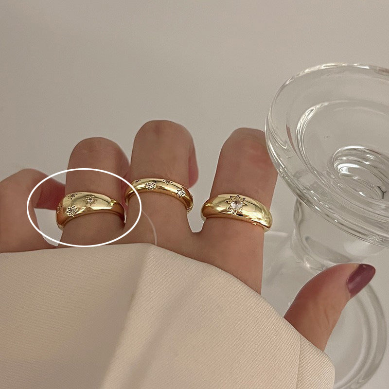 Female High Sense Graceful Fashionable Index Finger Rings