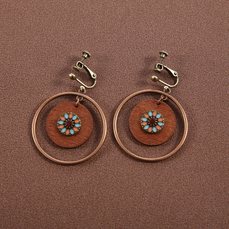 Ethnic Style Butterfly Retro Long Tassel Earrings