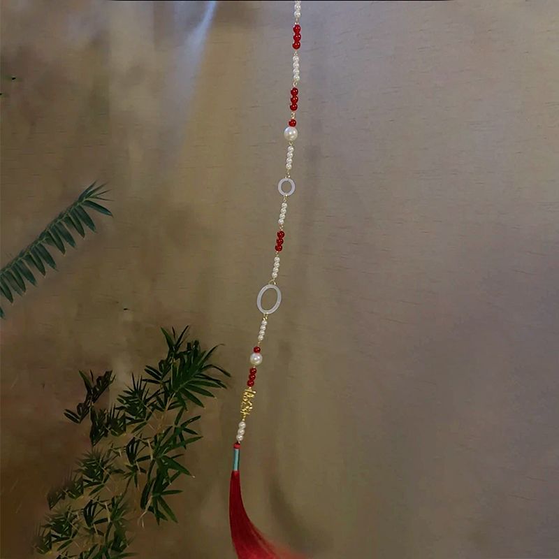 Han Chinese Clothing Cheongsam Of Precious Stones Super Fairy Fringe Necklaces