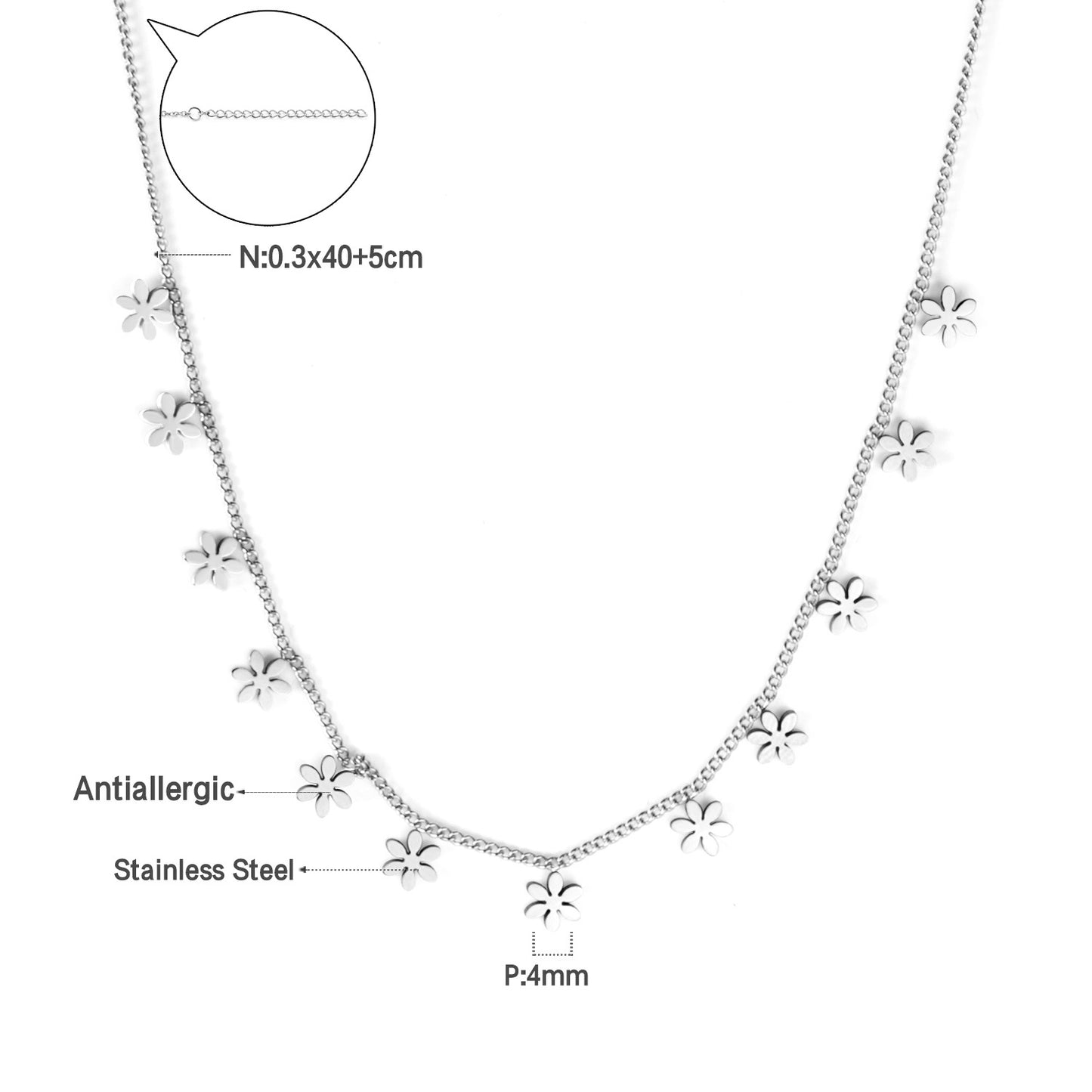 Niche High-grade Simple Temperamental Geometric Electroplated Stainless Necklaces