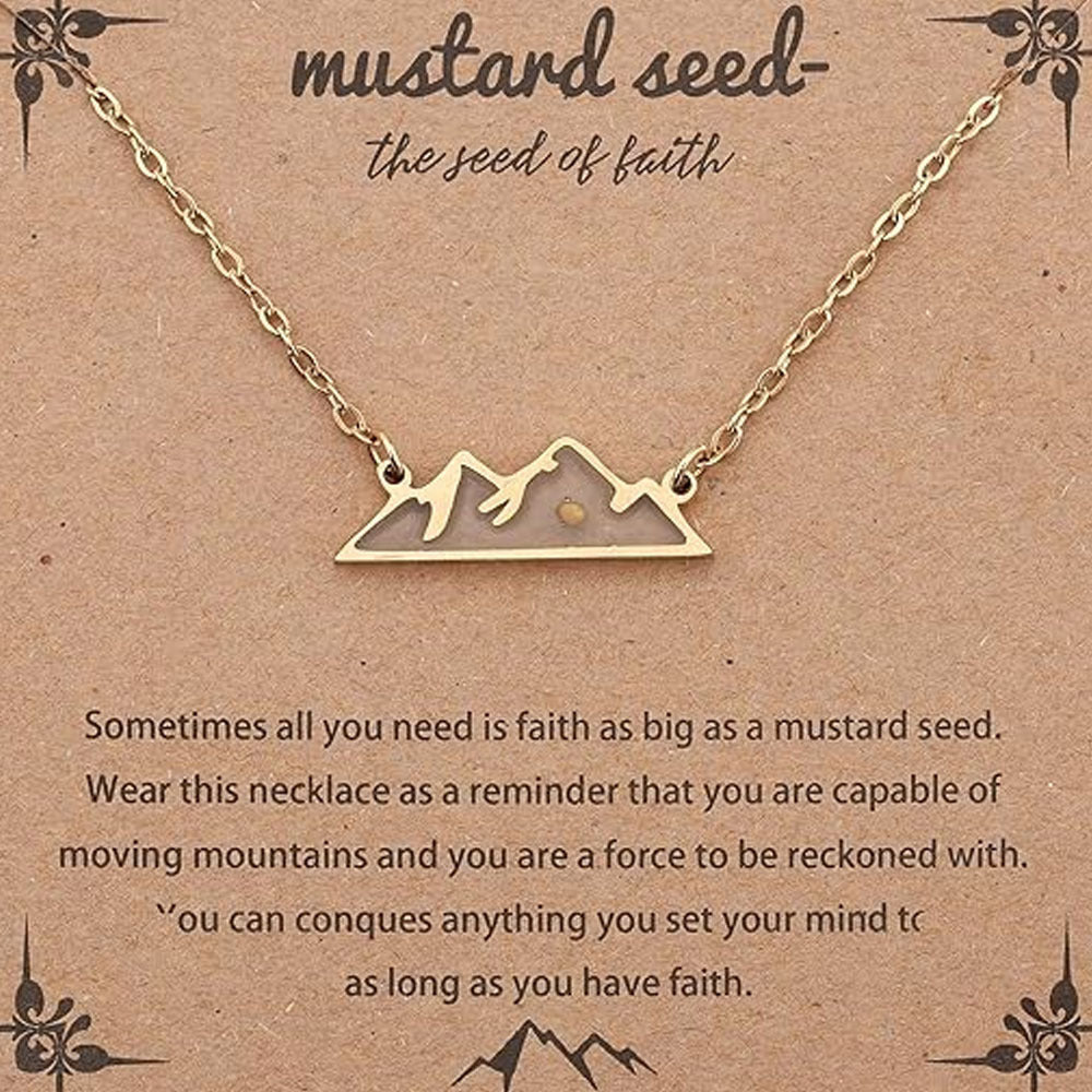 Women's & Men's Cabbage Seed Oval Stainless Steel Couple Necklaces