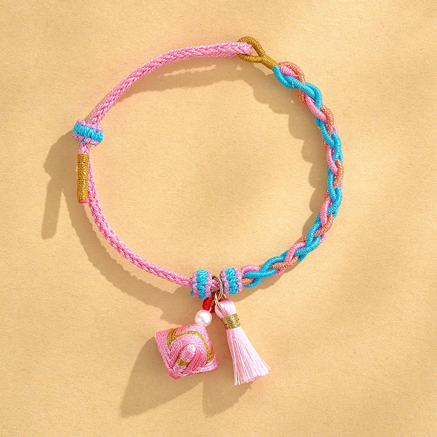 Dragon Boat Festival Colorful Rope Small Red Hand-woven Tiger Head Bracelet