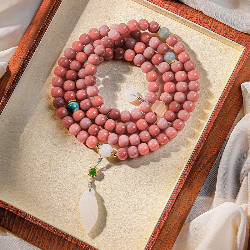 Women's & Men's Pink Lady Bodhi Seeds Hand-held Cultural Bracelets