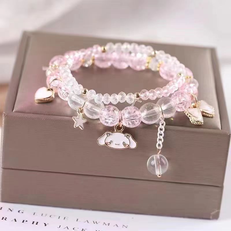 Jewelry Crystal String Beads Cartoon Couple Gift Night Bracelets