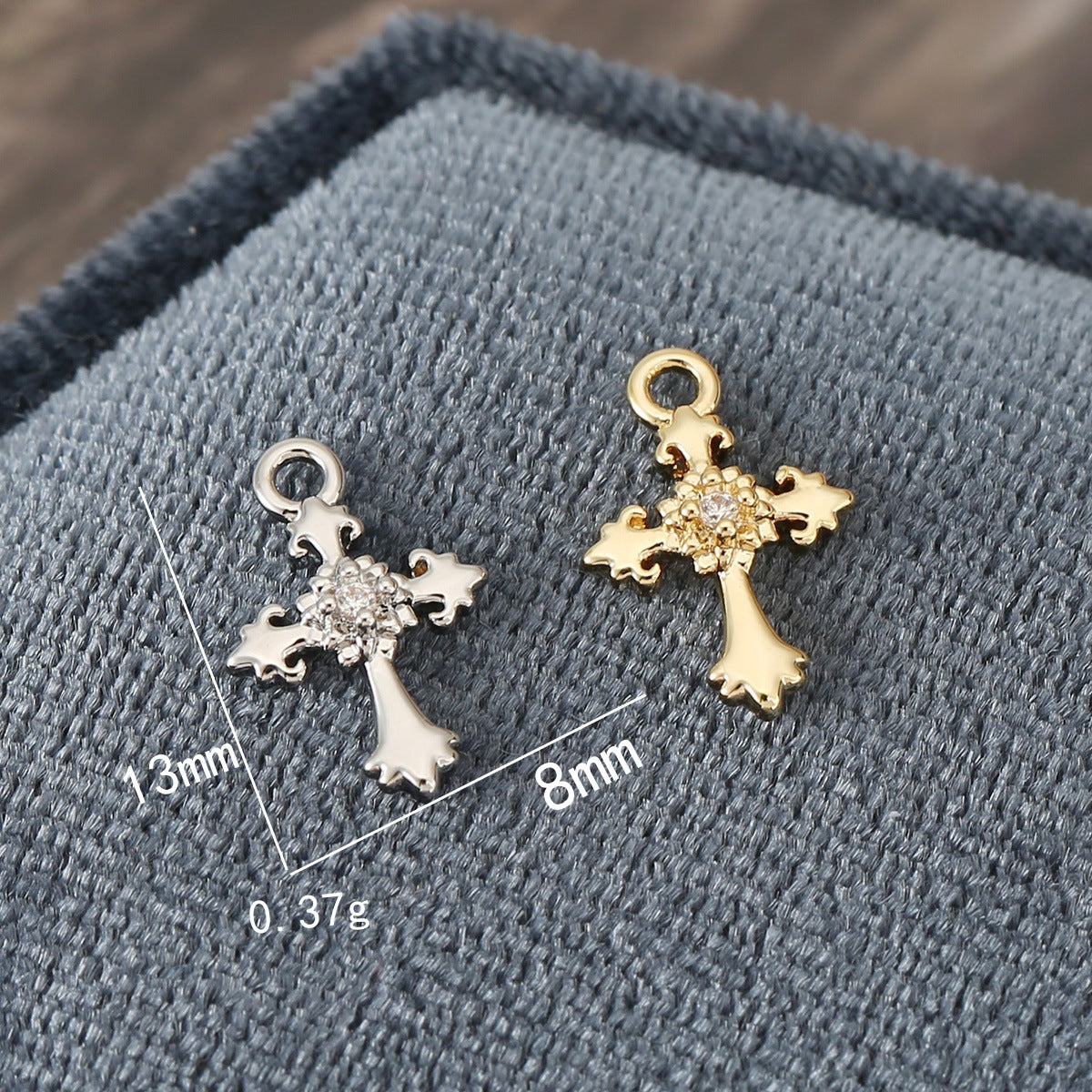 Cool Attractive Zircon Color Retaining Cross Jewelry Accessories