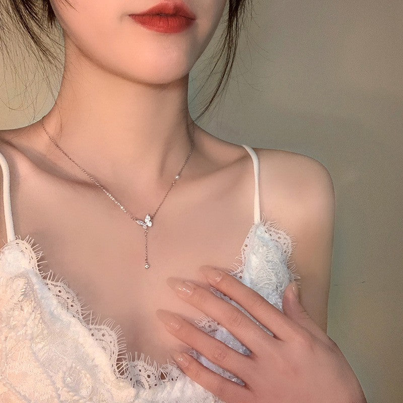 Women's High-grade Butterfly Gift For Niche Bag Light Luxury Necklaces