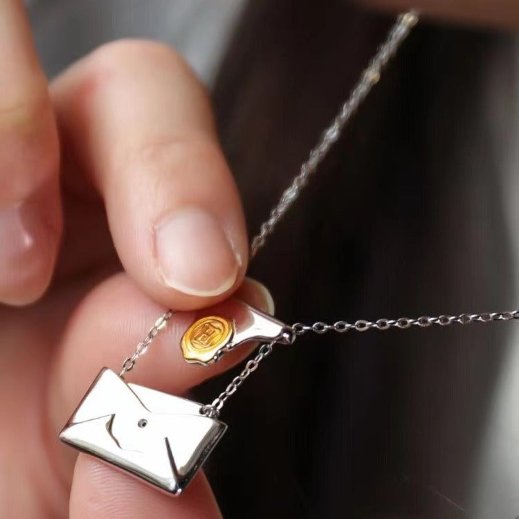 Harry Potter Envelope Admission Notice Movie Cartoon Animation Necklaces
