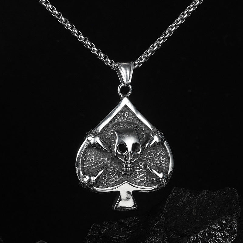 Men's Stainless Steel Hip Hop Cool Cross Trendy Clavicle Necklaces