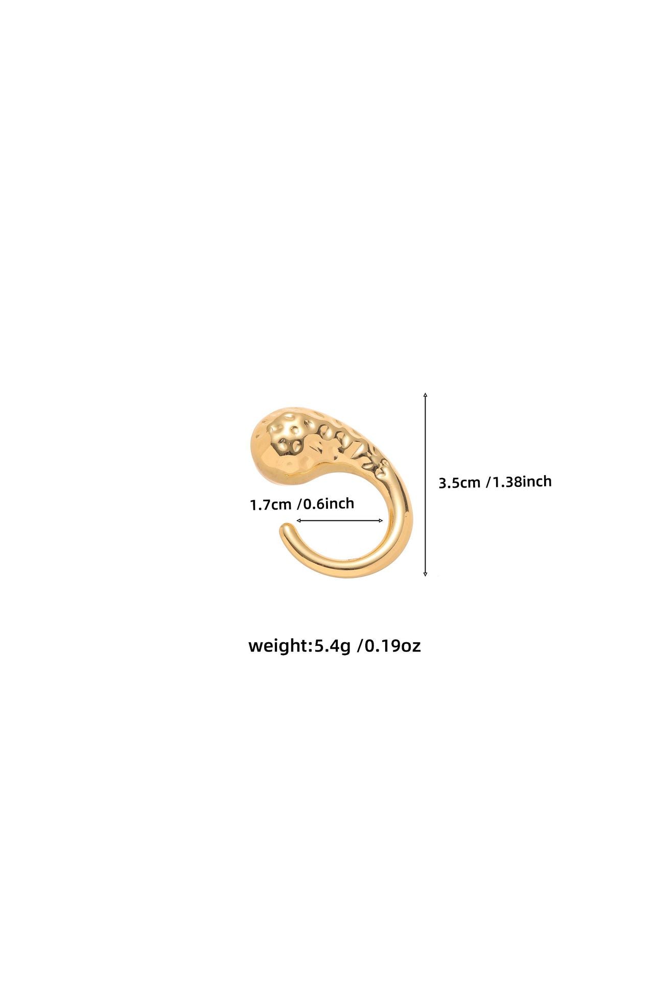 Stainless Steel Geometric Heart Shape Ear Niche Design Light Ring