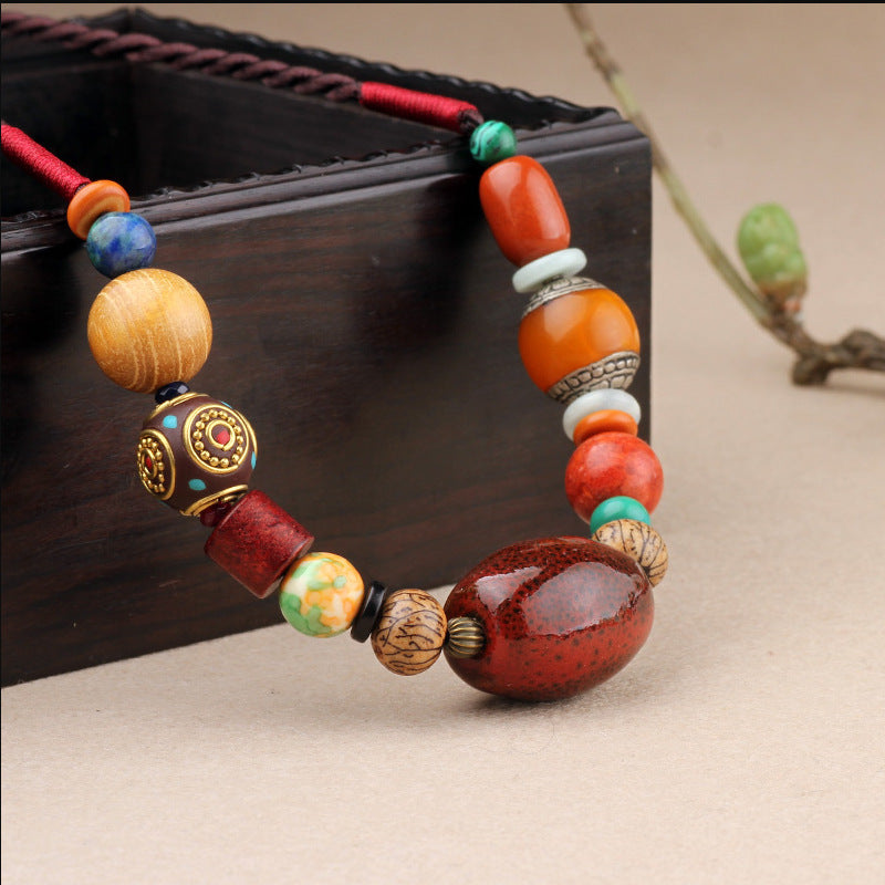 Women's Ethnic Style Characteristic Retro Easy Matching Necklace